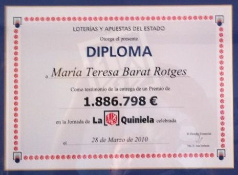Diploma de La Quiniela