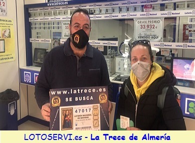 La Trece de Almeria es tu loteria por internet