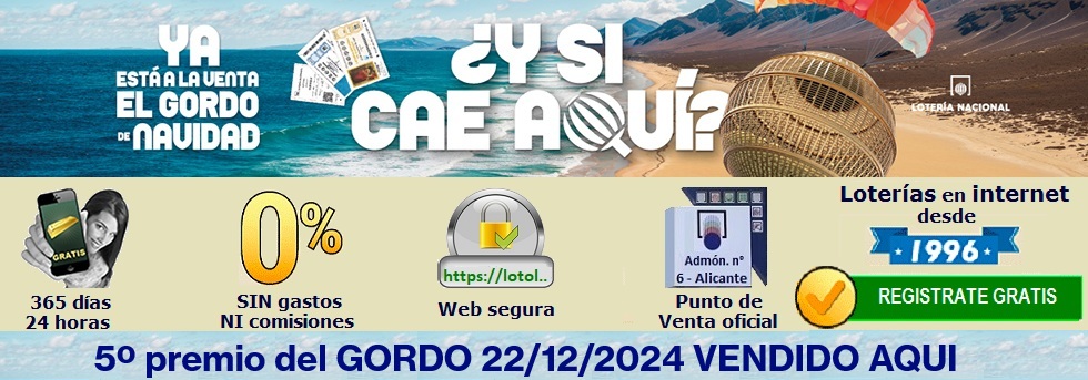 Ventas en Administración de loteria online LotoLuck