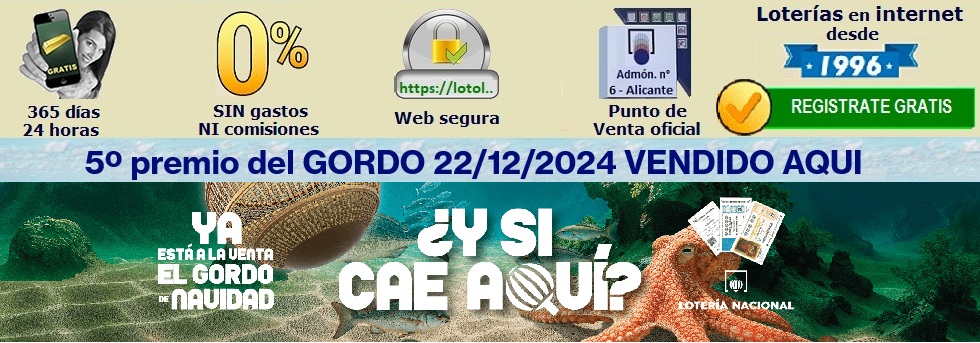 Ventas en Administración de loteria online LotoLuck